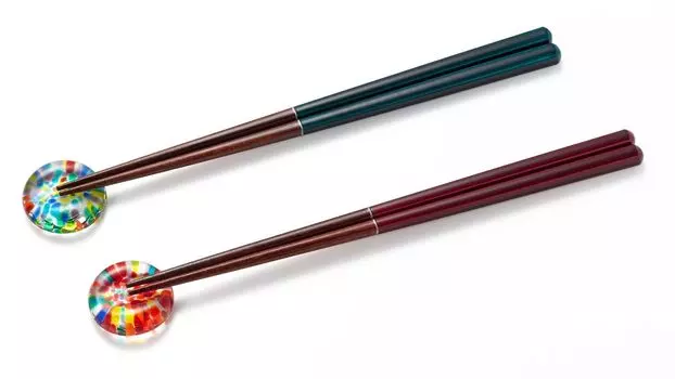 Палочки для еды ADERIA Tsugaru Vidro Matsuri Hanabi Сделано в Поставляется в косметической посудомоечной машине Стильный Новоселье Выход на пенсию День рождения FS75501 Отдых/Палочки для еды