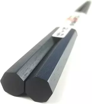 Палочки для еды Daikokuya Edo Деревянные палочки для еды Супер Высокое качество Палочки для еды Серия Seven Square Полосатый Ebony (Превосходно (22см))