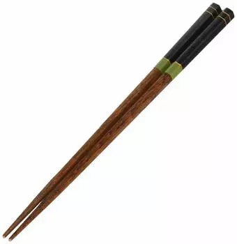 Палочки для еды Kawai Shinano черные, можно мыть в посудомоечной машине, 23 см