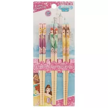 Палочки для еды Skater Bamboo Chopsticks 16.5cm 3 Set Princess 18 Disney ANT2T-A