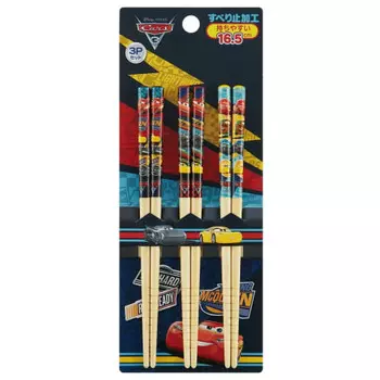 Палочки для еды Skater Bamboo Chopsticks 16.5cm 3 Set Cars 3 Crossroad Disney ANT2T-A