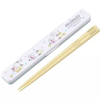 Палочки для еды Skater Chopsticks Box Set Pochacco Leisurely 18 см антибактериальные для взрослых Сделано в Японии ABC3AG-A