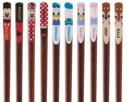 Палочки для еды Skater, палочки для еды 21 см, 5 штук, набор из 10 палочек в коробке, подарок Disney Mickey Friends, сувенир, 10-граненый & ANNTS4BOX-A