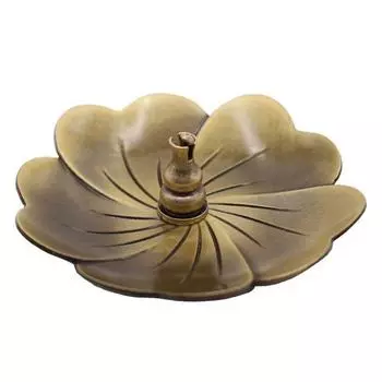 Палочки для курильницы, держатель для благовоний, латунная форма лотоса, съемный пеплоуловитель, гладкий термостойкий материал для украшения дома