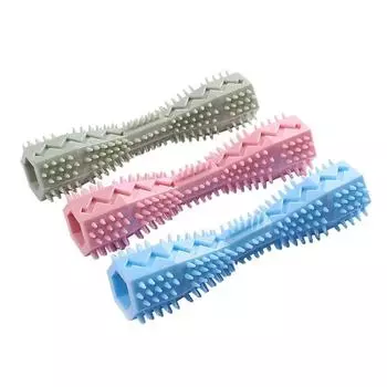 Палочки для скрежетания зубами для домашних животных, устойчивые к укусам жевательные игрушки для собак, игрушки для снятия скуки у кошек, чистящие средства для зубов домашних животных оранжевый