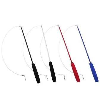 Палочки-дразнилки для кошек, выдвижная палочка для удочки, игрушка-удочка для кошачьей удочки белый