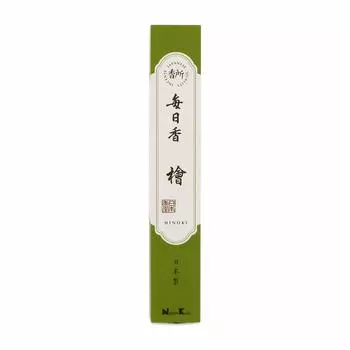 Палочки хиноки Mainichi Ko Hinoki 30 штук благовоний с подставкой для благовоний Nippon Kodo Incense благовония палочки сделаны в Японии
