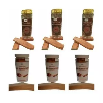 Палочки Tanrirka Red & White Chandan Tika 40-60 г (3+3) 6шт 100% чистый //Натуральный/Поклонение