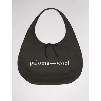 Paloma Wool 2024 New Women s Clothes 10 Th Anniversary Year Cotton Print Shoulder Tote Bag Army Green
