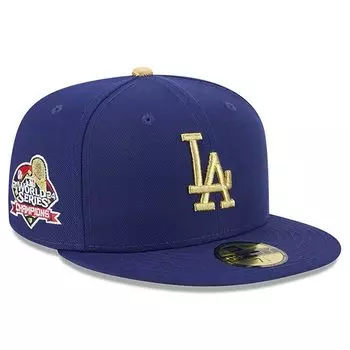 Памятная бейсболка Dodgers World Champion 59FIFTY Gold x Size 8, Royal, [предмет]