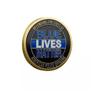 Памятная монета Американская Голубая Жизнь Интересная Коллекционная Монета Памятная Монета Праздничная Памятная Монета One Size золотой