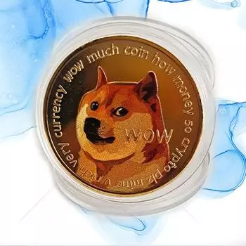 Памятная монета Дрова Собака Виртуальная валюта Изделия ручной работы Сувениры Коллекционеры Подарки One Size