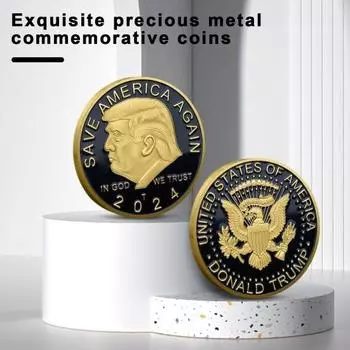 Памятная монета изысканного качества, железная монета Трампа, президентская монета на память для украшения дома серебряный