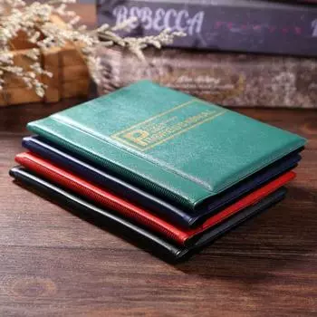 Памятная монета Книга для монет Альбом для коллекционирования монет Подарочный мешок для хранения монет Держатели для монет A красный