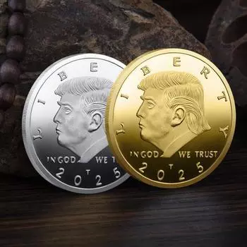 Памятная монета Liberty, металлическая монета с изображением Трампа, 47-й президент США, коллекционный жетон, подарок сторонникам MAGA/KAG 1pc серебряный