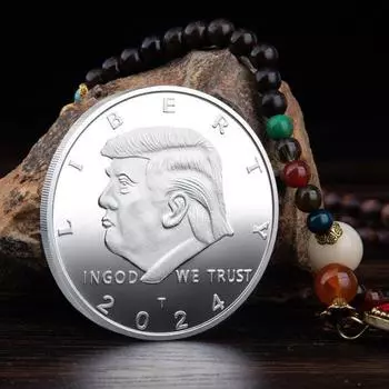 Памятная монета, подарок на память, нержавеющая, устойчивая к коррозии, полированная коллекционная металлическая монета, украшение серебряный