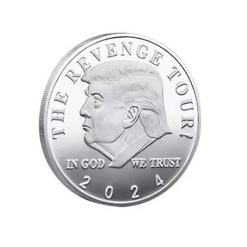 Памятная монета Портрет головы американского президента Изысканная Толстая Нержавеющая Полированная Коллекция Праздничный Подарок Монета американского президента Президентская серебряный