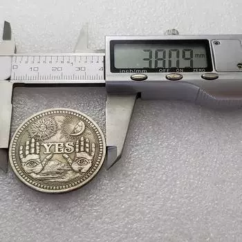 Памятная монета с черепом «Да или нет», коллекция сувенирных монет «Вызов»