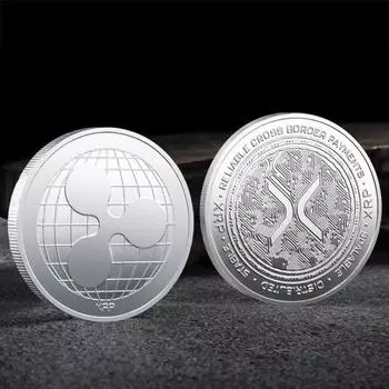 Памятная монета XRP Coin Символ финансовых инноваций XRP Ethereum Coin Выделение 1pc золотистый