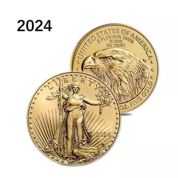 Памятная золотая монета «Муза свободы» 2023 года, памятная монета «Медаль», памятная монета «Орел и океан»