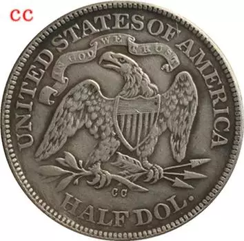 Памятные коллекционные сувенирные серебряные монеты США США 1866 года