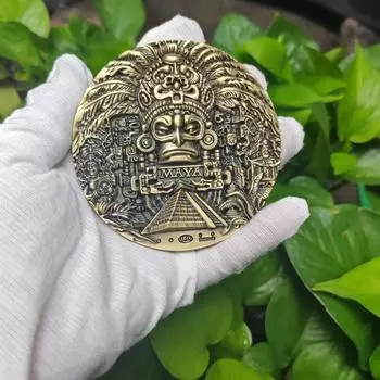 Памятные монеты, американская коллекция крупных рельефных монет, монеты майя, американский Морган