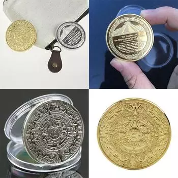 Памятные монеты майя золотой