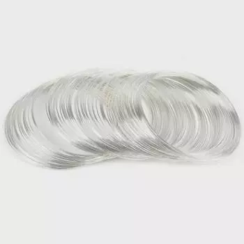 Памятные украшения из стальной проволоки: Браслет, кольцо, ожерелье - аксессуары ручной работы своими руками 0.6mm Thickness, 6cm Diameter, 10 Loops/Pack