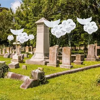 Памятные воздушные шары «Белый голубь» Воздушные шары «Голубь» Выпуск воздушных шаров «Празднование жизни» Мужчины-участники белый