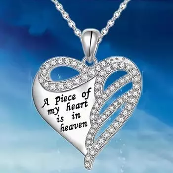 Памятный подарок, нежный и элегантный кулон в форме сердца, подарок на день рождения для мужчин и женщин, модное ожерелье на День благодарения, рождественское трендовое ювелирное изделие ручной работы серебряный