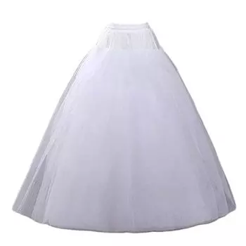 панье без косточек длинное платье-панье свадебные принадлежности свадебная невеста свадебная нижняя юбка свадебный предмет полный оборок один размер подходит всем Женский А-силуэт