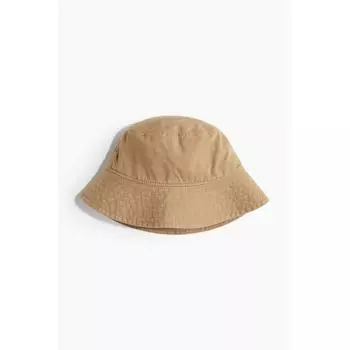 Панама из хлопка HM бежевая