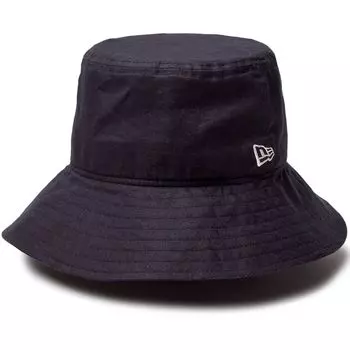 Панама из хлопка и льна, темно-синий BUCKET03, ХЛОПОК-ЛЕН DNVY 14388476 NER36C8542 [New Era] S/M