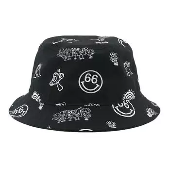 Панама с узором Vans Шапки унисекс Черный VN0A5H8G7CH M
