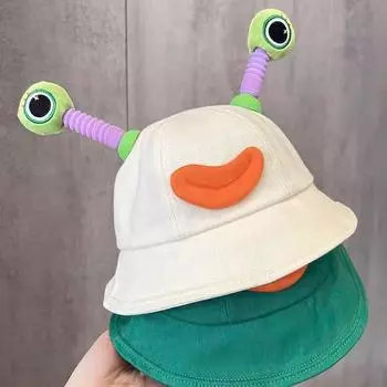 Панама женская весенне-летняя солнцезащитная шляпа милая лягушка смешная светящаяся шляпа для бассейна шляпа для путешествий на открытом воздухе от солнца one size fits all чёрный