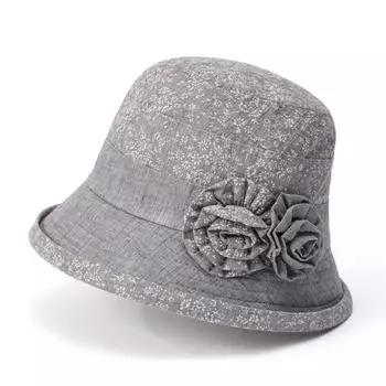 Панамы для женщин среднего возраста и пожилых людей. Тонкие модели. Шляпы для пожилых бабушек. Шляпы для пожилых дам. Весенние и осенние шляпы от солнца. Шляпы-тазики. M56-58cm лавандовый