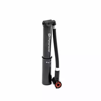 Panaracer Bicycle Inflator, One-Touch Installation, Portable Pump, High Pressure, US/France Compatible, Black, Lightweight, BMP-23AEZ-B