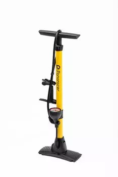 Panaracer Bicycle Pump with Pressure Compatible with All Gauge, Valves, Yellow, Aluminum, BFP-04AGA3-Y