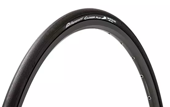 Panaracer Clincher Tire Closer Plus Черный дорожный кросс простой 2 шт [70025C] F725-CLSP-B-2P (для велосипеда, велогонки/гонки по шоссе, поездок на работу, туризма), чёрный