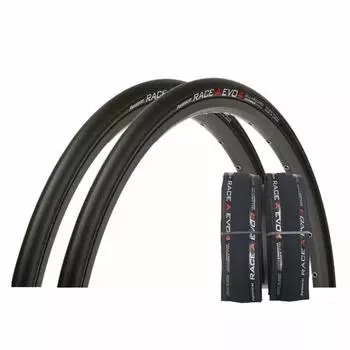 Panaracer Clincher Tire Race A Evo 4 Road Cross Road Long Simple Упаковка Набор из 2 шт. [70025C] F725-RCA-B4-2P Черный/Черный (Для велосипеда, велосипеда, гонки,