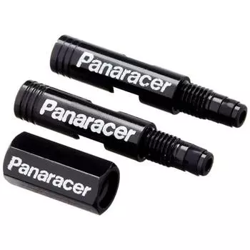 Panaracer Supplies Valve Extender 20mm Set of 2 for 2 Piece Presta Valve Valve Core Tool Included Black VE-20