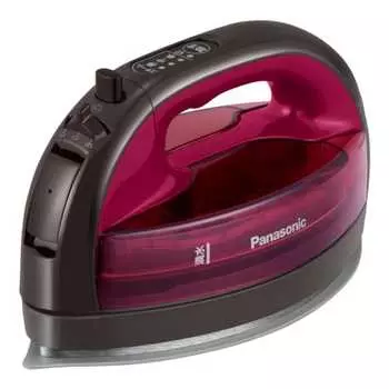 Panasonic [2023 новейшая модель Cordless] Panasonic Cordless Steam Iron W Head Керамическое покрытие Дезинфицирующее Коричневый Розовый Karuru NI-WL508-P
