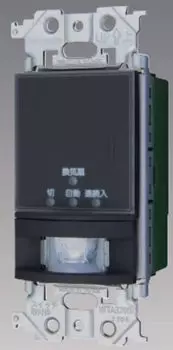 Panasonic Advanced Series настенный автоматический выключатель для унитаза с тепловым датчиком для блокировки вентилятора матово-черный WTA1614B