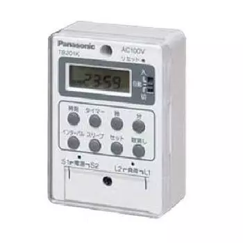 Электронный таймер Panasonic Box Type для переменного тока 100 В, 1-контурный тип, отдельная цепь TB20101K белый