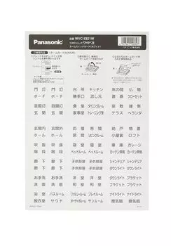 Panasonic Cosmo Series Wide 21 карточка с именем, белый комплект из 3 листов WVC8321W3 белый