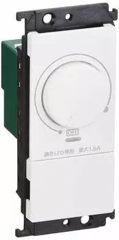Panasonic Cosmo Series Wide 21 LED Recessed Dimmer Switch B Compatible LED Only Rotary Type with Lower Limit Illuminance Setting Function White