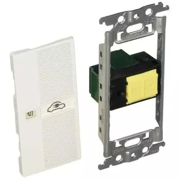 Panasonic Cosmo Series Wide 21 встроенный дисплейный переключатель «Вкл.» «Выкл.», двойной выключатель/20 А, одинарный дисплей «EV Logo», белый WTC52631W01