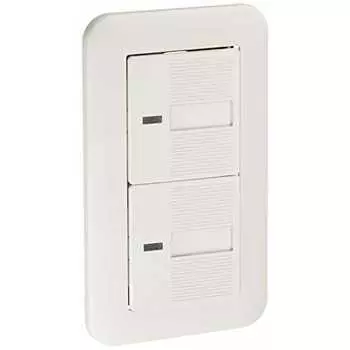 Panasonic Cosmo Wide Embedded Pilot Firefly Double Switch WTP50412WP [Оригинальный пакетный продукт]