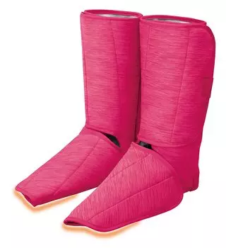 Panasonic Домашний воздушный массажер для ног, рефлексотерапия стоп и икр, 4 курса, оснащен функцией подогрева, розовый EW-RA180-P