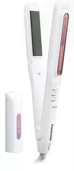 Panasonic EH-HW12-W Утюжок для завивки и выпрямления волос для зарубежных стран, 32 мм, белый белый